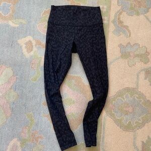 Lululemon Black Leopard Print Leggings